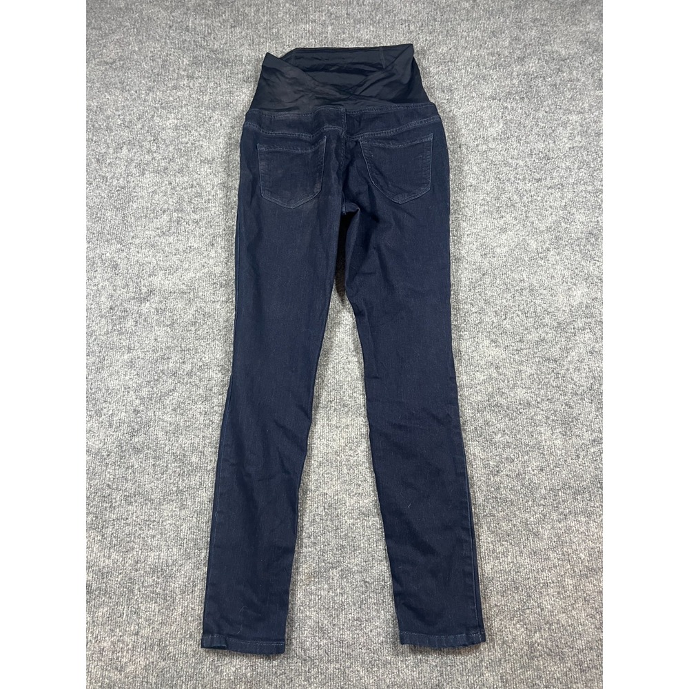 Ingrid & Isabel Maternity Jeggings Womens 2/26R Blue Denim Skinny Leg Pull On - Picture 10 of 11